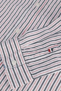 gebroken wit tommy jeans casual overhemd tjm casual stripe shirt