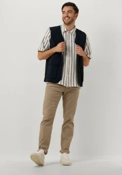 gebroken wit woodbird casual overhemd wbsunny knipe shirt