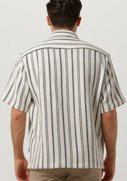 gebroken wit woodbird casual overhemd wbsunny knipe shirt