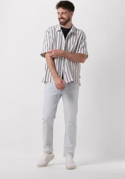 gebroken wit woodbird casual overhemd wbsunny knipe shirt