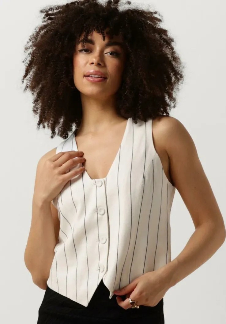 gebroken wit y.a.s. gilet yasaliva waistcoat