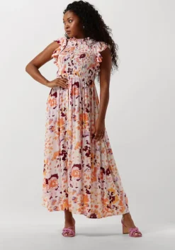 gebroken wit y.a.s. maxi jurk yastiera ss long dress