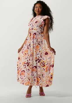 gebroken wit y.a.s. maxi jurk yastiera ss long dress