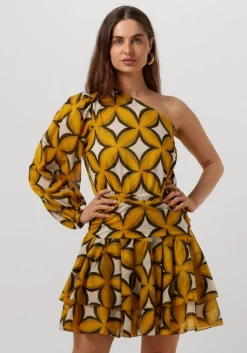 gele amaya amsterdam mini jurk cherry dress