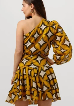 gele amaya amsterdam mini jurk cherry dress