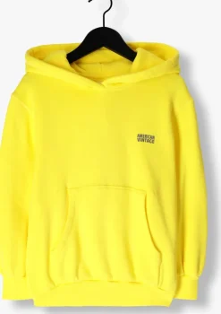 gele american vintage truien/vesten izubird hoodie