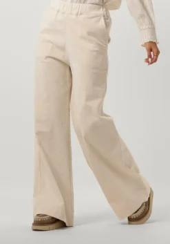 gele circle of trust pantalon lois wide leg rib