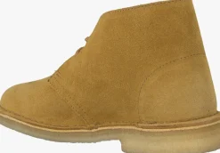 gele clarks originals boots desert boot dames