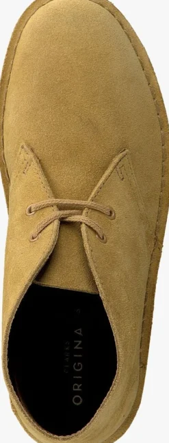 gele clarks originals boots desert boot dames