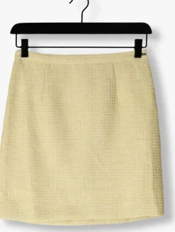 gele colourful rebel minirok trista boucle mini skirt