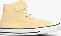 gele converse hoge sneakers chuck taylor all star girl