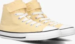 gele converse hoge sneakers chuck taylor all star girl