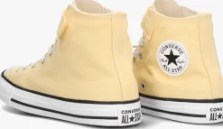 gele converse hoge sneakers chuck taylor all star girl
