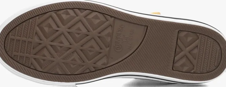 gele converse hoge sneakers chuck taylor all star girl