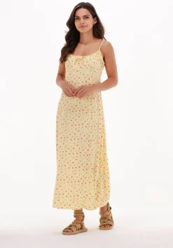 gele envii maxi jurk ensapphire sl dress aop 6696