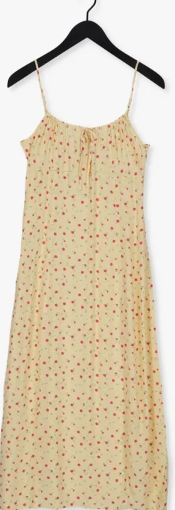 gele envii maxi jurk ensapphire sl dress aop 6696