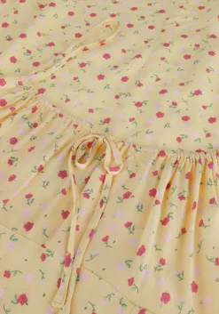 gele envii maxi jurk ensapphire sl dress aop 6696