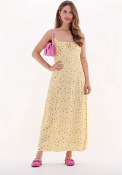 gele envii maxi jurk ensapphire sl dress aop 6696