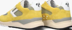 gele floris van bommel hoge sneakers sfm-10154 de treener