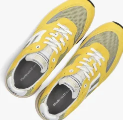 gele floris van bommel hoge sneakers sfm-10154 de treener