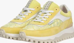 gele floris van bommel lage sneakers sfw-10100