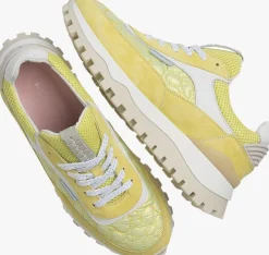 gele floris van bommel lage sneakers sfw-10100