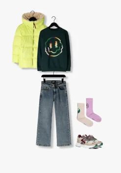 gele like flo gewatteerde jas amaya flo girls short fancy hooded jacket