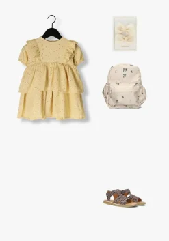 gele lil' atelier mini jurk nmffabioli ss loose dress lil