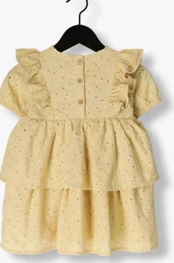 gele lil' atelier mini jurk nmffabioli ss loose dress lil