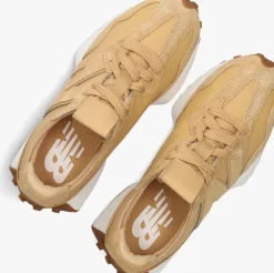 gele new balance lage sneakers u327 d