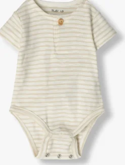 gele play up rompers striped rib flame body