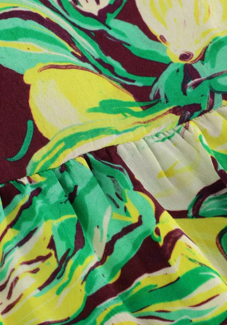 gele pom amsterdam maxi jurk strap lemon tree dress