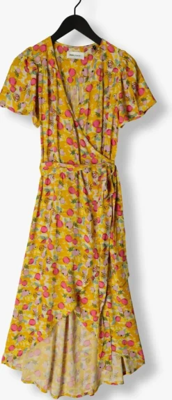 gele pom amsterdam midi jurk dress 7307