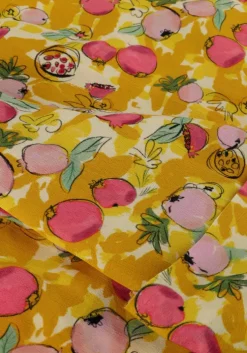 gele pom amsterdam midi jurk dress 7307