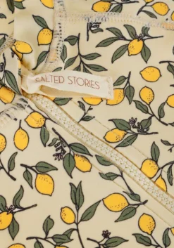 gele salted stories uv-badkleding lemons swim tee