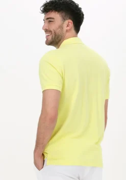 gele scotch & soda polo classic pique polo in organic cotton