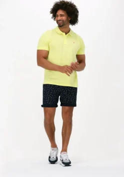 gele scotch & soda polo classic pique polo in organic cotton