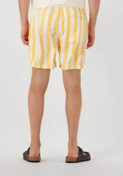 gele scotch & soda zwembroeken striped mid-length swimshort