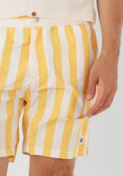 gele scotch & soda zwembroeken striped mid-length swimshort