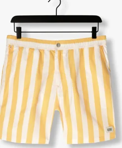 gele scotch & soda zwembroeken striped mid-length swimshort