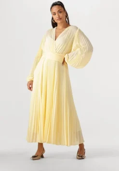 gele twinset milano maxi jurk 251tp2330