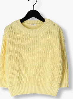 gele yuki kidswear trui chunky knitted sweater