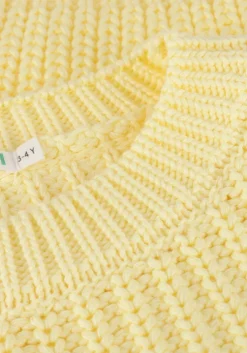 gele yuki kidswear trui chunky knitted sweater