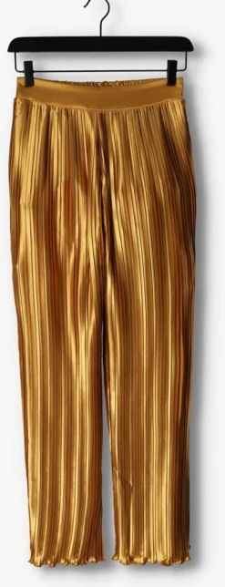 gouden amaya amsterdam wijde broek abby plisse pants