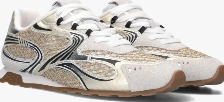 gouden ash lage sneakers kabuki