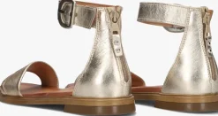 gouden ayana platte sandalen m05060