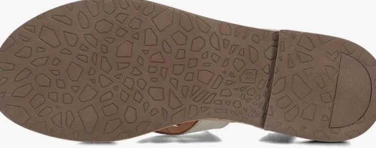 gouden ayana platte sandalen m05088