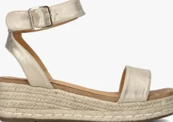 gouden ayana sandalen met hak 0047-43