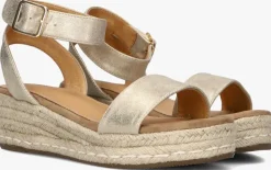 gouden ayana sandalen met hak 0047-43