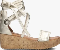 gouden ayana sandalen met hak 722007